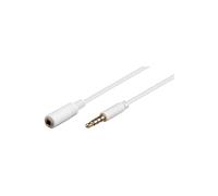 Audio Verlängerungskabel für Apple iPhone, iPad, iPod 3m weiss