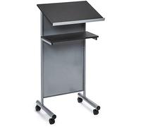 Audio-Visual Direct Atril con Ruedas y Estante de Almacenamiento