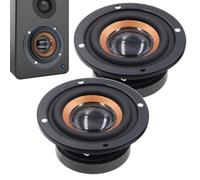 Audio Woofer Par - Subwoofer de Inicio Compacto, Unidad de Altavoces estéreo | Reemplazo de Altavoces de 2 Pulgadas para Audio de Doble Canal, Salas de Juegos, Sistemas de música o confi