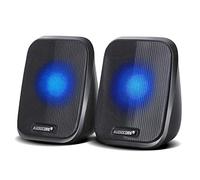 Audiocore AC835 Altavoces para Portátiles y Computadoras de Escritorio Miniconector USB de 6 W Negro