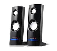 Audiocore AC860 - Altavoces para PC, USB, 2x4W, Auto Alimentado, Color Negro