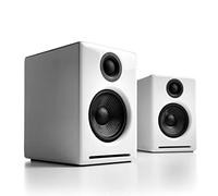 Audioengine A2+ Wireless Bluetooth Computer Speakers - 60 W Bluetooth Speaker System for Home, Studio, Gaming with aptX Bluetooth, AUX and USB DAC | Streaming Audio System (White, Par)