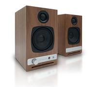 Audioengine Altavoces de Escritorio inal?mbricos Audioengine HD3 60W Amplificador Anal?gico y DAC Incorporado de 24 bits USB aptX HD Bluetooth, USB, RCA y Entradas de 3.5mm | Cables Incluidos (Nuez)
