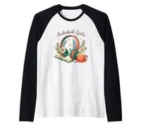 Audiolibro Girlie Headphones Book Tea Love Camiseta Manga Raglan