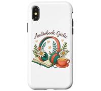Audiolibro Girlie Headphones Book Tea Love Carcasa para iPhone X/XS
