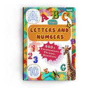 Audiolibros interactivos en inglés con números y letras, libros de aprendizaje, regalos de cumpleaños, autismo