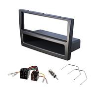 Audioproject A189 - Opel Set de instalación de Radio de Coche Cubierta de Radio - Corsa C Combo Omega B Astra G Vectra C Meriva A Agila Tigra Signum Adaptador de Radio Soporte de desbloqueo ISO Negro