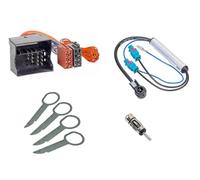 Audioproject A359 - Juego de adaptadores de radio Quadlock ISO y Fakra a ISO - DIN + barra de desbloqueo - Compatible con VW Audi, Skoda, Seat Golf Polo A3 A4