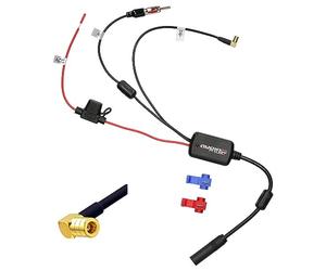 Audioproject A391 Dab Antena Amplificador Divisor SMB a DIN Compatible para Sony Pioneer JVC Kenwood Blaupunkt Alpine FM Antena Splitter Radio Digital Radio Dab+ Plus Adaptador de Coche Enchufe