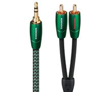 AudioQuest 1m Evergreen 3.5mm - 2xRCA cable de audio 3,5mm Negro - Cables de audio (3,5mm, 2 x RCA, Cobre, 1 m, Negro)
