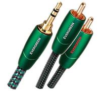AudioQuest 1m Evergreen 3.5mm - 2xRCA cable de audio 3,5mm Negro - Cables de audio (3,5mm, 2 x RCA, Cobre, 1 m, Negro)