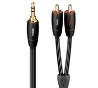 AudioQuest 2m Tower 3.5mm - 2xRCA cable de audio 3,5mm Negro - Cables de audio (3,5mm, 2 x RCA, Cobre, 2 m, Negro)