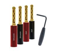 AudioQuest Banana SureGrip-100 BFA Oro envase de 8 Unidades