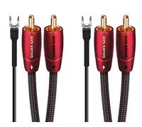 AudioQuest - Plato giratorio Golden Gate RCA - 1,5 m (5 pies)