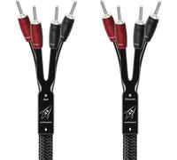 Audioquest Rocket 44 SBA (2 x 3m) - Cable de altavoz o parlante, ensamblado, Compatible bi-cableado, Banane, Fourches, Compatible con biamplificación