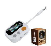 audioReceiver - Unidad transmisora inalámbrica, concentrador de Pantalla Inteligente a Color, Adaptador de Sonido portátil | Conector de Puente estéreo, audioTool, Equipo de Altavoces para