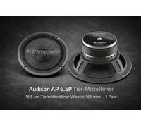 Audison Ap 6.5P - Pareja de woofers de 165 mm con 330 W de Potencia máxima para instalaciones OEM