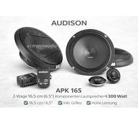 Sistema 2 vías Audison Prima APK 165 Arcas 300W 4 ohm Delanteros TOYOTA YARIS