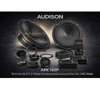 Audison APK165P KIT 2Way AP 6.5P+AP 1P 2 vías 16,5 cm sistema de altavoces...