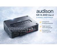 Audison SR 4.300 Ver.2 AMPLIFICADOR Clase 4 CANALES con SALVE DE FRECUENCIAS