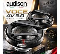 Audison Voce AV 3.0 - 70mm woofer AV3.0 SET MIDRANGE 70mm + GRILLAS 1 par