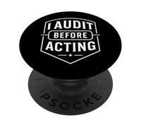 Audito Antes de Actuar Auditor Interno Mentalidad Emblema PopSockets PopGrip Adhesivo