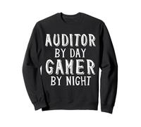 Auditor De Día Jugador De Noche Divertido Auditoría Fiscal Videojuego Sudadera