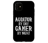 Auditor De Día Jugador De Noche Impuestos Finanzas Empresariales Auditor Carcasa para iPhone 11