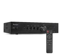 Audizio AD200B Amplificador estéreo Hi-Fi 2 x 200 vatios, Amplificador Bluetooth para Altavoces y Sistema Hi-Fi, Amplificador, Amplificador Hi-Fi, Amplificador de Audio con función Bluetooth, Negro