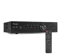 Audizio AD420B Amplificador HiFi 4 Canales Negro | Amplificador HiFi de 4 canales con sonido limpio y potente, para instalaciones de alta fidelidad