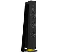 Audizio Arco - Altavoz de Torre Activo 160W con Radio Dab+ y FM, Bluetooth 5.2, USB y Entrada óptica para TV, Altavoces Bluetooth USB, Torre Sonido Bluetooth HiFi para casa Color Negro