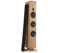 Audizio Arco Altavoz HiFi Suelo pasivo 160W 3x4+1", Madera Clara | Altavoz pasivo, sonido HiFi equilibrado, terminales chapados en oro, frontal desmontable
