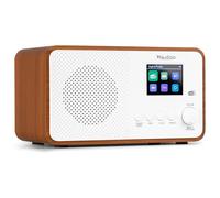 Audizio Avio - Radio Dab+ Bluetooth 30W Acabado Blanco USB AUX Temporizador | USB y AUX, Bluetooth y radio DAB+, sonido estéreo de 30W, pantalla a color, óptimo y, para el hogar y exteriores