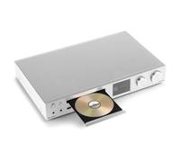 Audizio Bolzano - Radio Dab+/FM Bluetooth, WiFi y CD Acabado Plateado Mando | CD integrado, Bluetooth, WiFi y radio DAB+/FM, pantalla a color, función de alarma, para salón, cocina y dormitorio