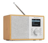 Audizio Cosa - Radio Dab+/FM Bluetooth y WiFi 30W Acabado Madera Clara | AUX, Bluetooth, WiFi y radio DAB+/FM, sonido estéreo de 30W, pantalla a color, óptimo, perfecto para el hogar y la oficina