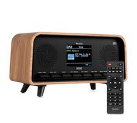 Audizio Desio - Radio Dab+/FM Bluetooth 30W Acabado Madera Clara USB Alarma | USB, Bluetooth y radio DAB+/FM, sonido estéreo de 30W, pantalla a color, función de alarma, para cocina, salón y viajes