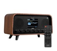 Audizio Desio - Radio Dab+/FM Bluetooth 30W Acabado Madera Oscura USB Mando | USB, Bluetooth y radio DAB+/FM, sonido estéreo de 30W, pantalla a color, óptimo y, perfecto para el hogar y la oficina