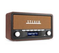 Audizio Foggia - Radio Dab+/FM Bluetooth Acabado Cobre AUX Alarma Retro | AUX, Bluetooth y radio DAB+/FM, pantalla a color, función de alarma, fácil de sintonizar, para cocina, salón y viajes
