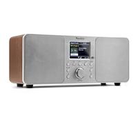 Audizio Genua Dab Radio Digital Dab y FM con Bluetooth, Sistema de Altavoces estéreo, Doble Alarma, Temporizador de Apagado, Mando a Distancia, 50 W de Potencia de Salida, Pantalla Digital