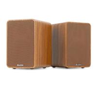 Audizio KS10 Altavoces HiFi Activos 120W HDMI ARC, Color Madera | HDMI ARC, Bluetooth 5.0, USB y entrada óptica, controles de graves y agudos
