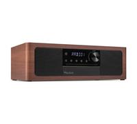 Audizio Lunata - Radio Dab+ Con Reproductor De Cd, Bluetooth 5.3, Hdmi Arc Y 100w - Color Madera Oscura