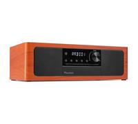 Audizio Lunata - Radio Dab+/FM Bluetooth y CD 100W Acabado Cereza USB | CD integrado y USB, Bluetooth y radio DAB+/FM, sonido estéreo de 100W, pantalla a color, para cocina, salón y viajes