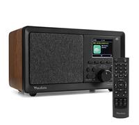 Audizio Padova - Radio Dab+/FM Bluetooth 40W Acabado Madera USB Alarma | USB, Bluetooth y radio DAB+/FM, sonido estéreo de 40W, pantalla a color, perfecto para escuchar música en cualquier lugar