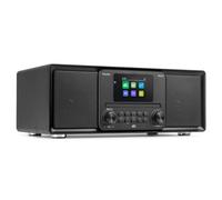Audizio Palmi - Radio portátil Dab+ CD Bluetooth USB 60W en Color Negro | Radio portátil DAB+ FM con reproductor CD, Bluetooth 5.0 y USB, sistema estéreo 60W, incluye mando a distancia, color negro