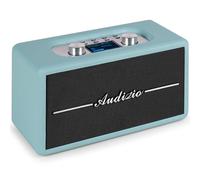 Audizio Tune60 - Radio Retro portátil con Dab+ FM Bluetooth 5.0 Altavoces 40W Pantalla LCD USB MicroS AUX Alarma Temporizador diseño Vintage Ideal para hogar Cocina salón y Viaje - Color Azul