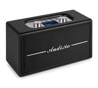 Audizio Tune60 - Radio Retro portátil con Dab+ FM Bluetooth 5.0 Altavoces 40W Pantalla LCD USB MicroS AUX Alarma Temporizador diseño Vintage Ideal para hogar Cocina salón y Viaje - Color Negro