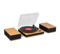 Audizio Tupelo - Tocadiscos con Bluetooth Acabado marrón Claro 33/45/78 RPM