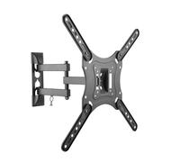 Audizio USSB35 - Soporte TV inclinable de Pared para 23 a 55 Pulgadas Negro | VESA de 200, 300 y 400 milímetros, carga máxima de 30 kg, brazo giratorio con gestión de cables, movimiento