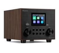 Audizio Vieste - Radio Dab+/FM Bluetooth Acabado Madera USB Alarma Digital | USB, Bluetooth y radio DAB+/FM, pantalla a color, función de alarma, óptimo, perfecto para escuchar música en cualquier lugar