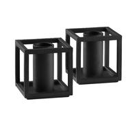 Audo Copenhagen 2 Candelabros Kubus Micro Negro